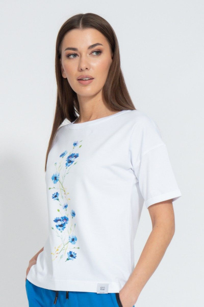 Футболка летняя из хлопка с принтом и длинным рукавом Kivviwear 4026.139 - фото 1