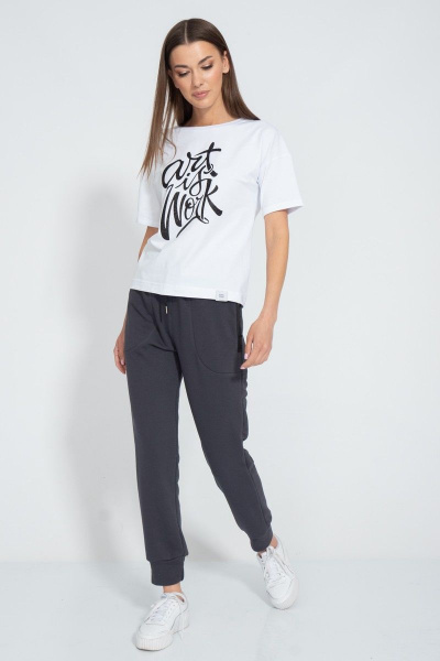 Футболка свободного кроя из хлопка для лета Kivviwear 4026.140 - фото 3