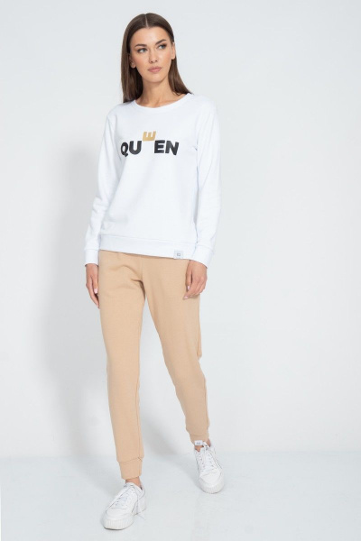 Круглогодичный спортивный костюм толстовка и брюки с аппликацией Kivviwear 40484051.23 - фото 1