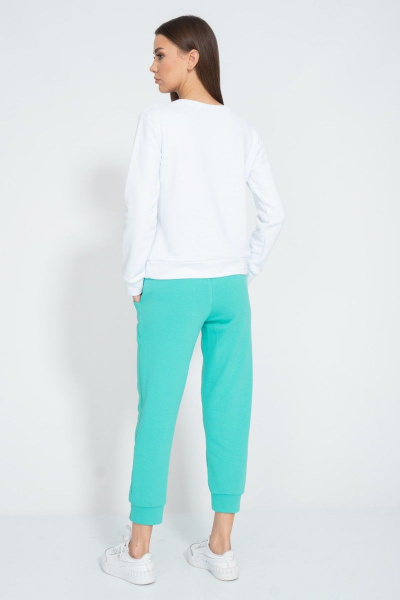 Белый свитшот с логотипом BALANCE для спорта Kivviwear 4078.25 - фото 8