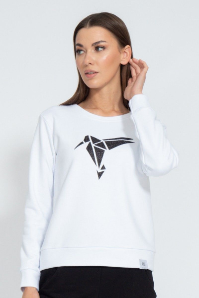 Свитшот с логотипом BALANCE укороченный из футера Kivviwear 4078.32 - фото 1