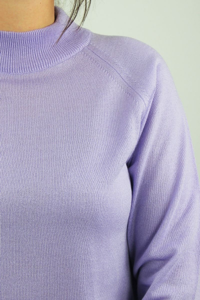 Свитер прямого силуэта с регланом двойная стойка демисезон Полесье С3316-15 5С1754-Д43 170,176 сиреневый_бриз - фото 3