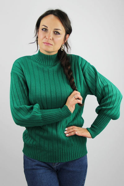 Женский свитер со спущенной линией плеча трикотаж демисезон Полесье С3682-22 2С5255-Д43 158,164 зеландия - фото 1