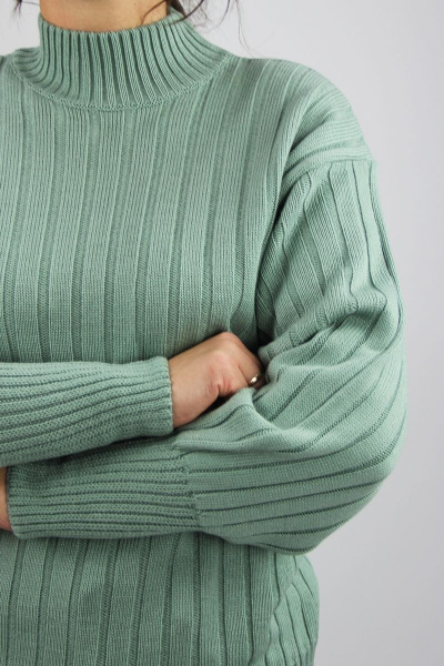 Женский свитер со спущенной линией плеча трикотаж демисезон Полесье С3682-22 2С5255-Д43 170,176 прибой_16-5806 - фото 3