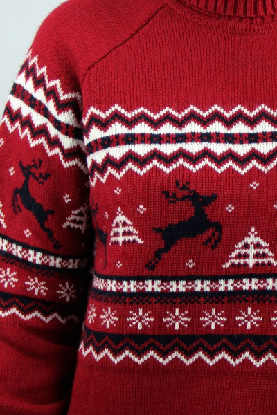 Свитер прямого силуэта второго слоя шерсть демисезон Полесье С3683-22 2С8758-Д43 158,164 гермес - фото 3