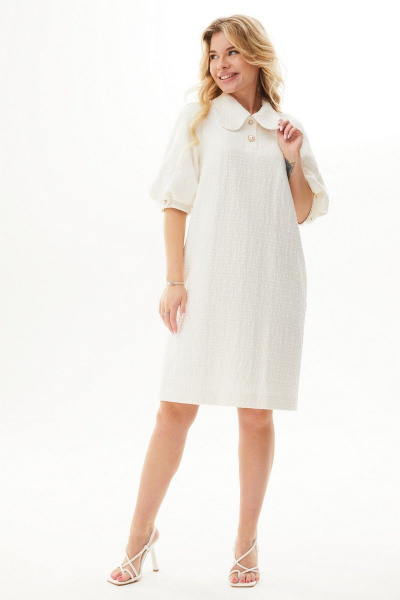 Платье Mislana С920 букле/бело-розовый - фото 2