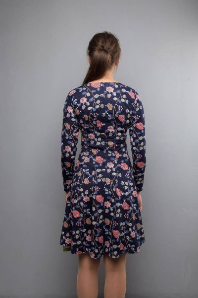 Платье приталенного силуэта с рельефами и декором Mita ЖМ691 - фото 4