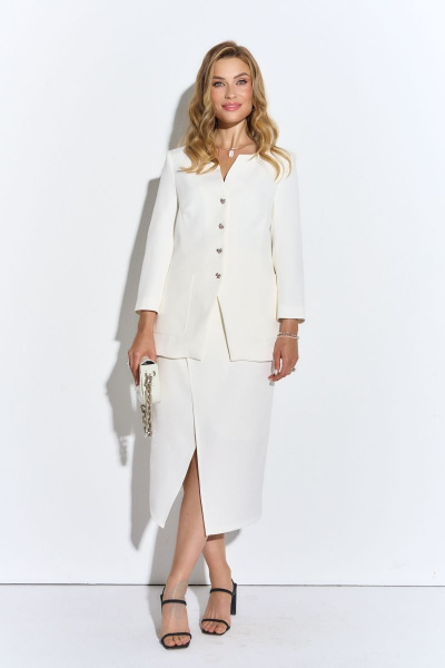 Жакет, юбка TEZA 4338 белый - фото 2