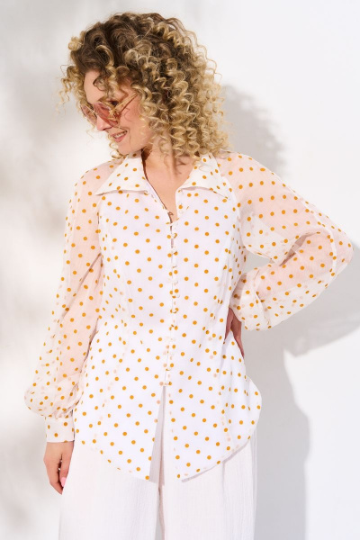 Блуза Euromoda 157/1 молоко - фото 2