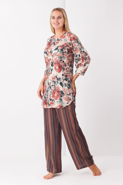 Домашняя итальянская туника из вискозного штапеля Belarusachka ТСМ5509 - фото 2