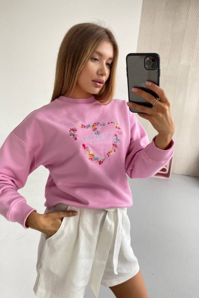 Свитшот Garsonnier 14001800816 розовый - фото 11