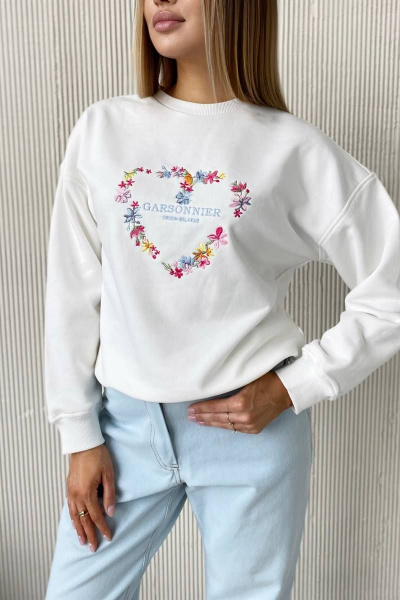 Свитшот Garsonnier 14001800516 молочный - фото 3