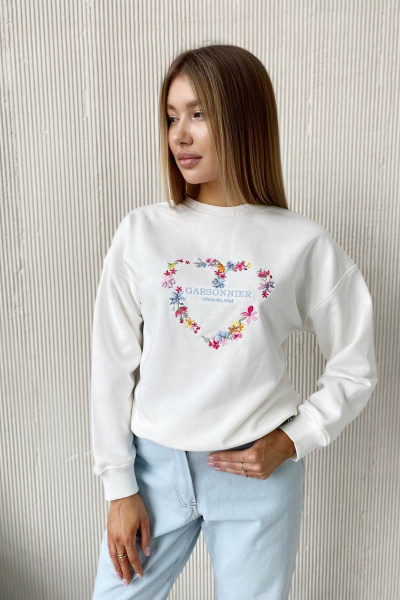Свитшот Garsonnier 14001800516 молочный - фото 2