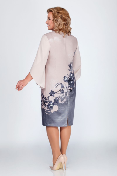 Платье LaKona 1090-1 пудра - фото 2