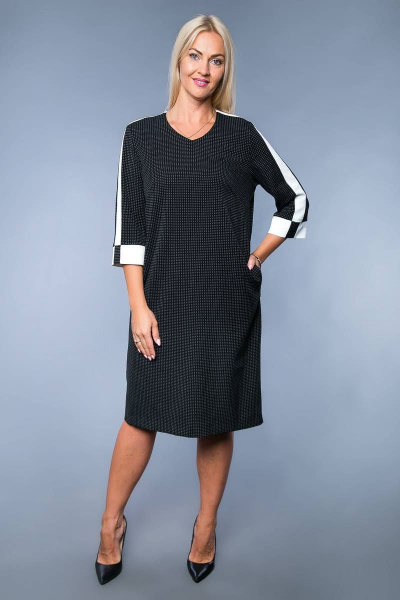 Платье Avila 0742 черный - фото 1