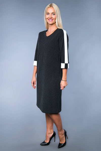 Платье Avila 0742 черный - фото 2