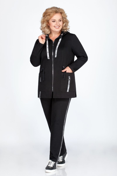 Брюки, джемпер Tellura-L 1456 черный - фото 1