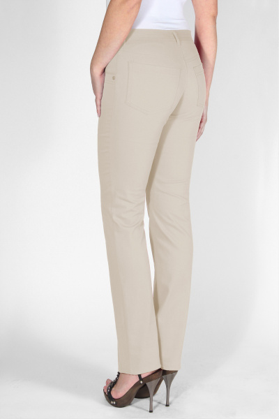 Брюки из джинса с классической длиной без пояса Mirolia 103 бежевый - фото 2