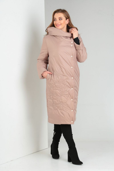 Пальто Диомант 1453 беж - фото 1