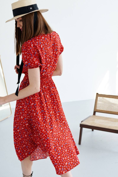 Платье VIZANTI 9339 красный - фото 6