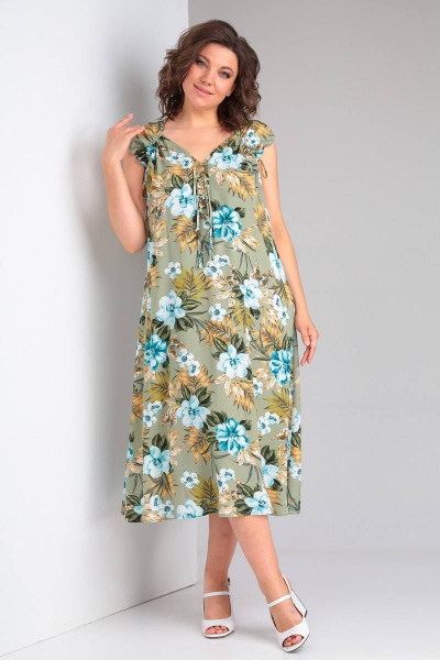 Платье Celentano lite 5013.1 оливковый - фото 1