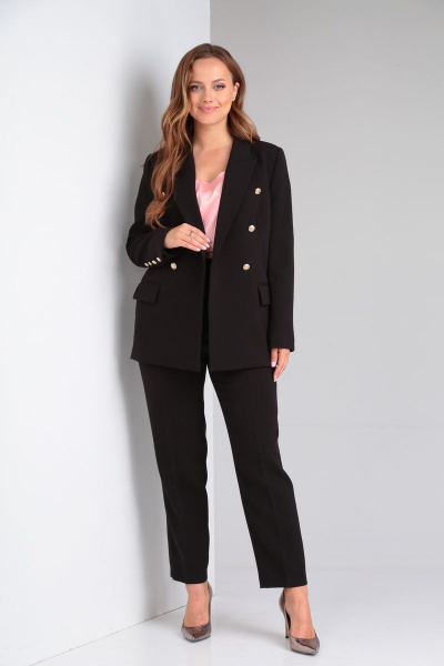 Брюки, жакет Lady Line 539 черный - фото 1