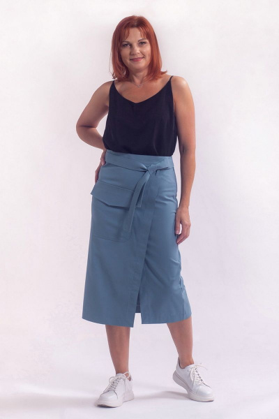 Летний топ на бретелях с нагрудной вытачкой Соджи 558 черный - фото 3