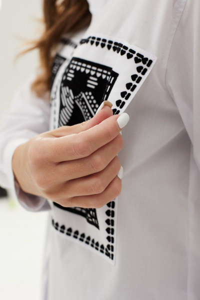 Блуза MALI 623-049 белый - фото 17