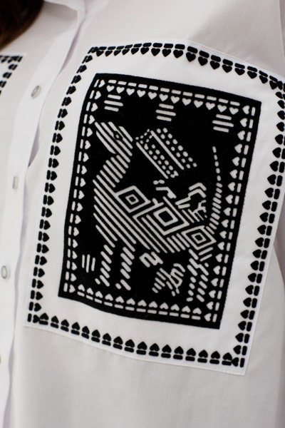 Блуза MALI 623-049 белый - фото 16