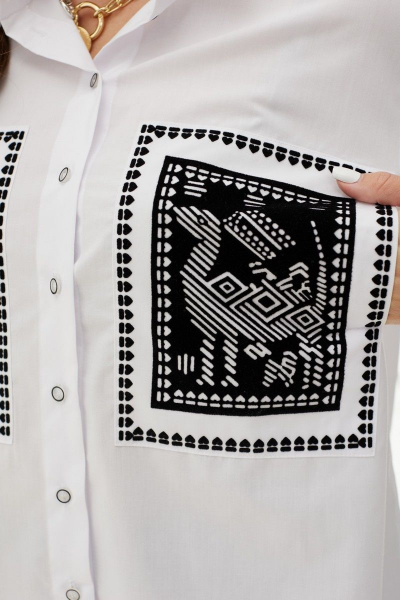 Блуза MALI 623-049 белый - фото 15