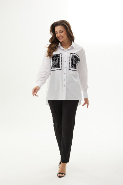 Блуза MALI 623-049 белый - фото 8