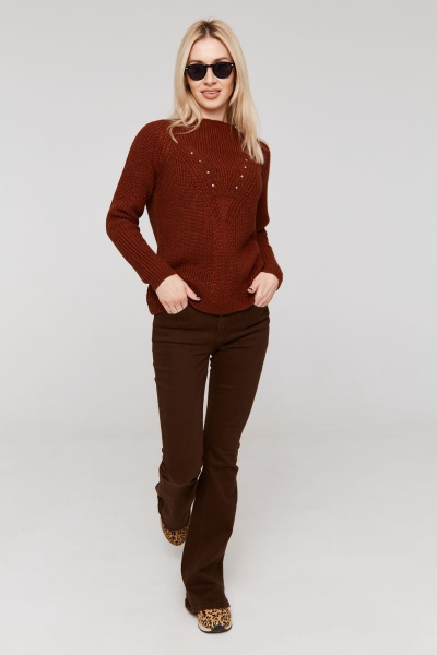 Джемпер Romgil 274ТЗ(164) коричневый - фото 5