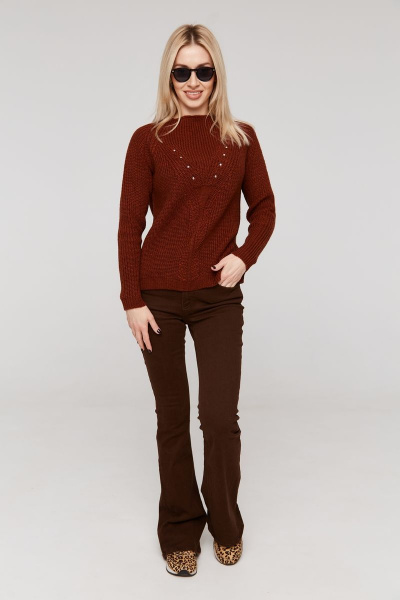 Джемпер Romgil 274ТЗ(164) коричневый - фото 1