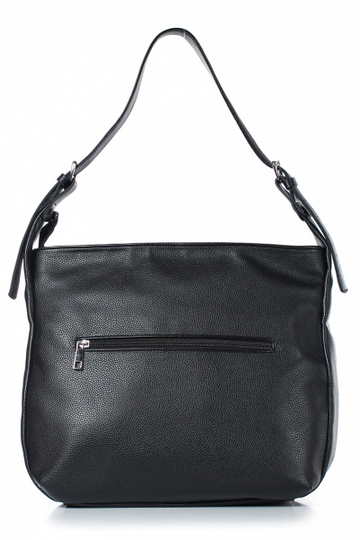 Экокожаная сумка на одно отделение с ручкой-ремнем Galanteya 45722.23с533к45 черный - фото 3