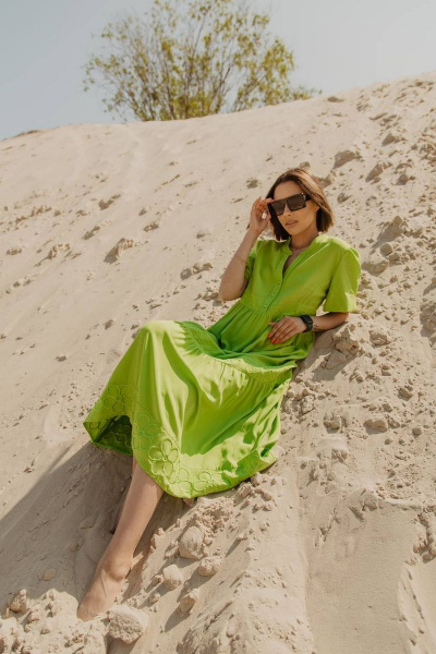 Платье Kaloris 2010 -2 зеленый - фото 10