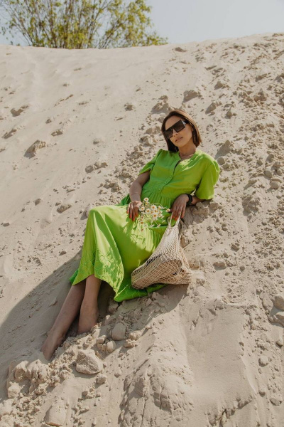 Платье Kaloris 2010 -2 зеленый - фото 5