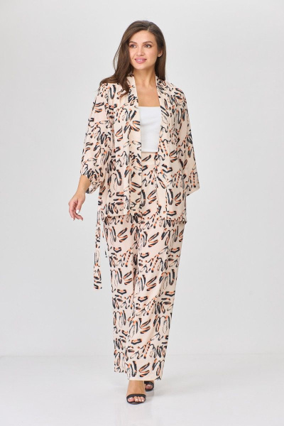 Брюки, жакет Abbi 5007 пудра - фото 9