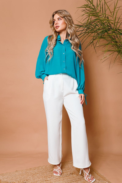 Брюки NikVa 373-1 молоко - фото 1