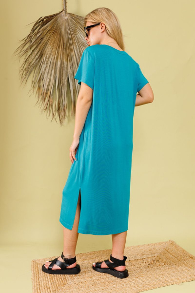 Платье NikVa 364-1 бирюза - фото 3