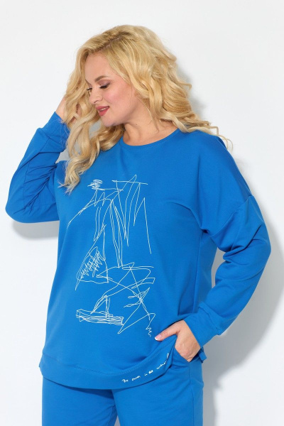 Брюки, свитшот STEFANY 2061 голубой - фото 4