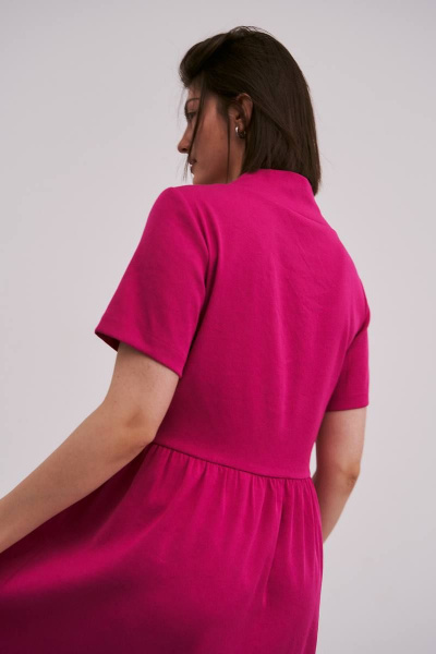 Розовое летнее платье из вискозы для ежедневного стиля Femme & Devur 8188 2.43F(170) - фото 5