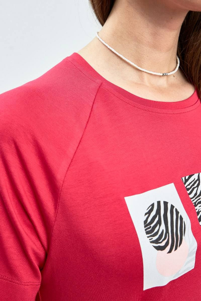 Джемпер женский приталенный с коротким рукавом для повседневной носки Femme & Devur 30738 1.13F(170) - фото 3