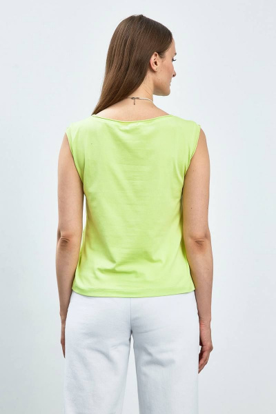 Зеленый женский джемпер без рукавов с вырезом лодочка Femme & Devur 30728 1.46F(170) - фото 4