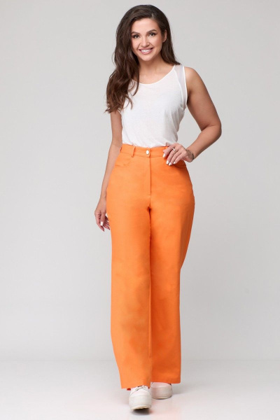 Брюки с разрезами из текстиля и хлопка для каждодневной носки Abbi 2009 манго - фото 6