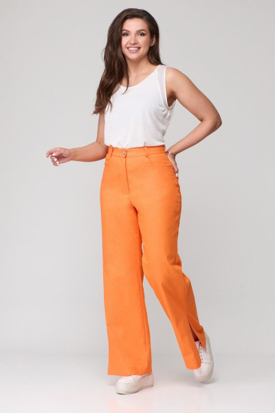 Брюки с разрезами из текстиля и хлопка для каждодневной носки Abbi 2009 манго - фото 5