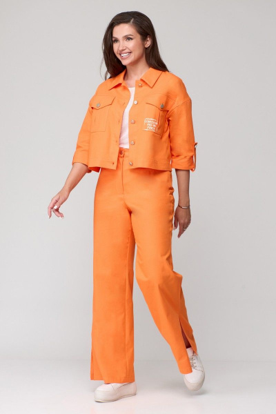 Брюки с разрезами из текстиля и хлопка для каждодневной носки Abbi 2009 манго - фото 1