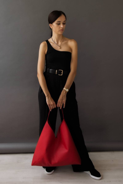 Большой женский шоппер из экокожи для офиса и учебы MT.Style BAG/\2bag red2 - фото 2