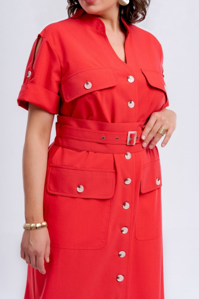 Летнее платье с заужением и оригинальными поясками Almirastyle 282 - фото 5