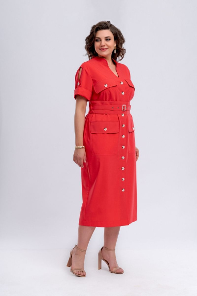 Летнее платье с заужением и оригинальными поясками Almirastyle 282 - фото 1