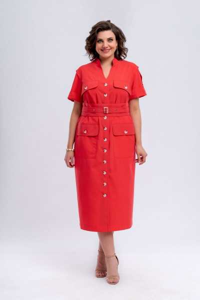 Летнее платье с заужением и оригинальными поясками Almirastyle 282 - фото 2